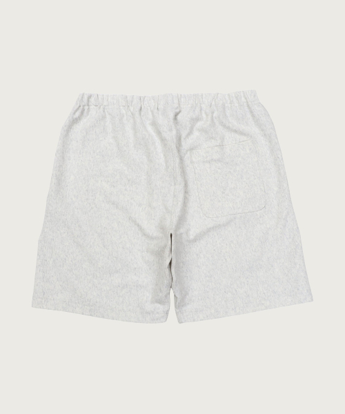 Reverse Weave Graphic Sweat Shorts Oatmeal