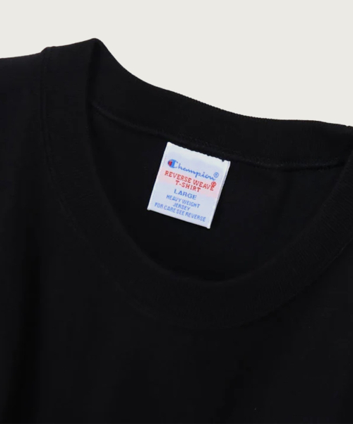 Reverse Weave Loose Fit Pocket Short Sleeve T-Shirt Black