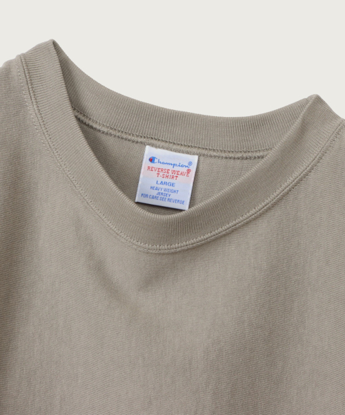 Reverse Weave C Logo Short Sleeve T-Shirt Grey