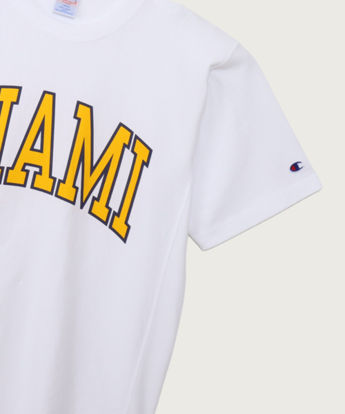 Reverse Weave College Graphic Short Sleeve T-Shirt White