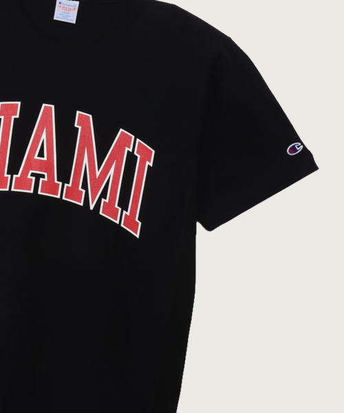 Reverse Weave College Graphic Short Sleeve T-Shirt Black