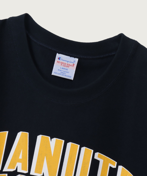 Reverse Weave College Graphic Short Sleeve T-Shirt Navy