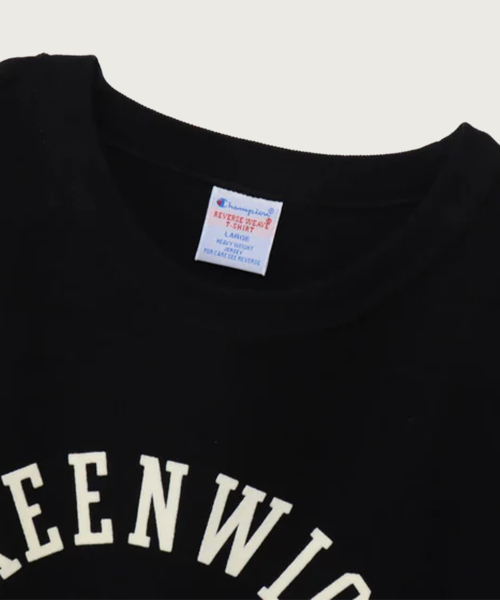 Reverse Weave City Graphic Short Sleeve T-Shirt Black