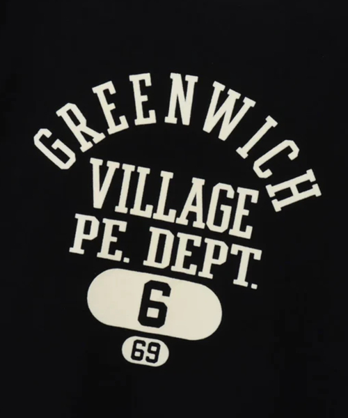 Reverse Weave City Graphic Short Sleeve T-Shirt Black