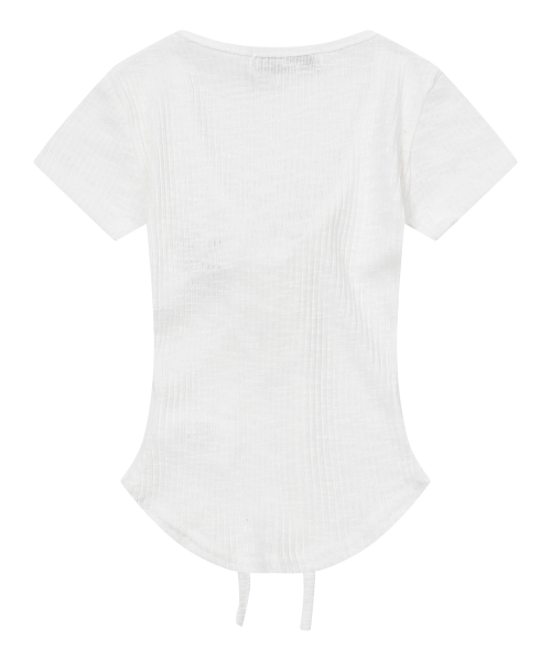 SARON EYELET LACE-UP SLIM FIT HALF T (3COLOR)