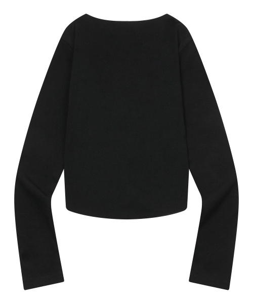 MARING EYELET LACE-UP CORSET LONG SLEEVE T (3COLOR)