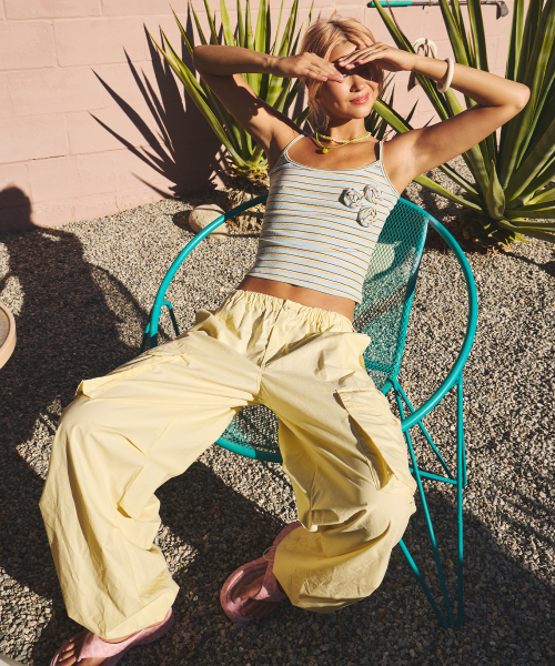 PARACHUTE CARGO PANTS LEMON