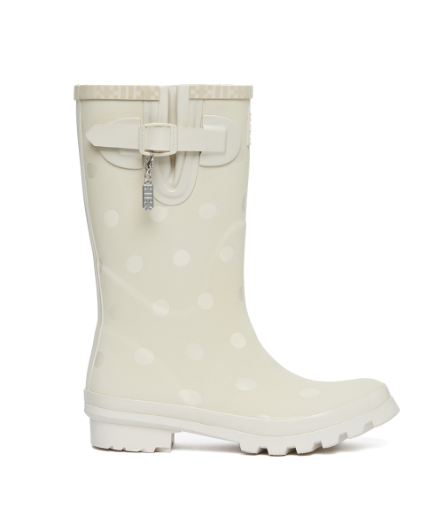 [× ILLIT] ORIGINAL RAIN BOOTS SHORT DOT - IVORY