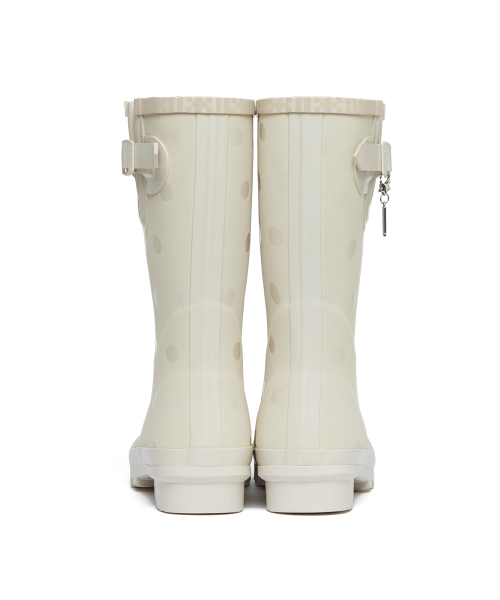 [× ILLIT] ORIGINAL RAIN BOOTS SHORT DOT - IVORY