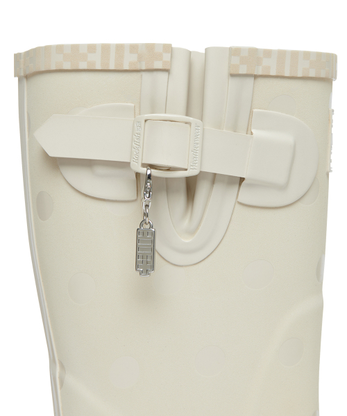 [× ILLIT] ORIGINAL RAIN BOOTS SHORT DOT - IVORY