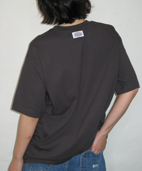 VINTAGE GRAPE OVER FIT T SHIRT CHARCOAL