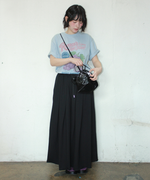 VINTAGE GRAPE OVER FIT T SHIRT SOFT BLUE