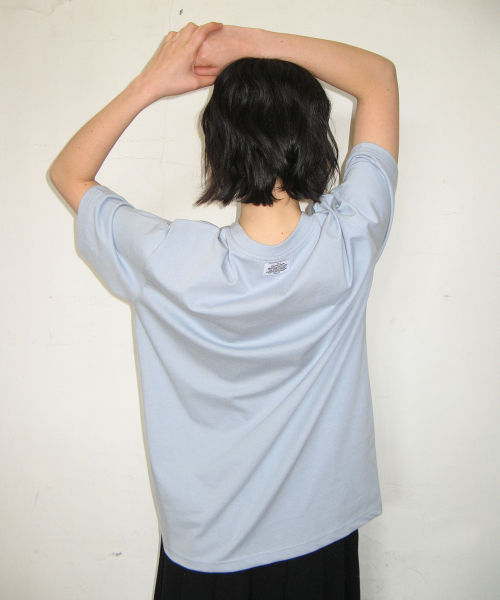 VINTAGE GRAPE OVER FIT T SHIRT SOFT BLUE