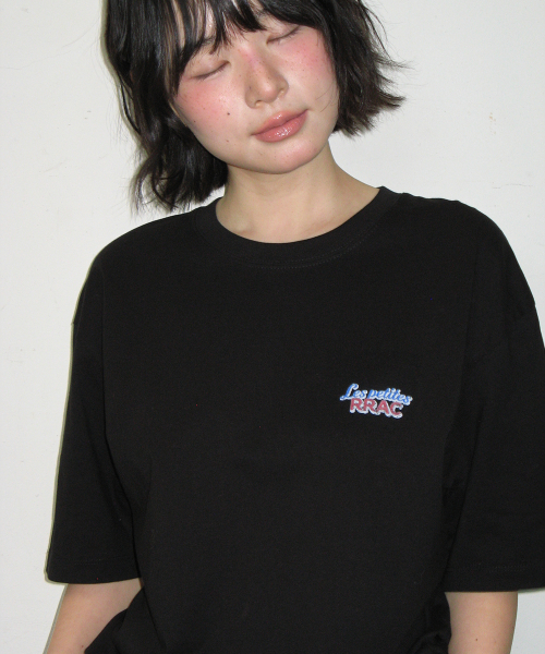 VINTAGE RASPBERRY OVER FIT T SHIRT BLACK