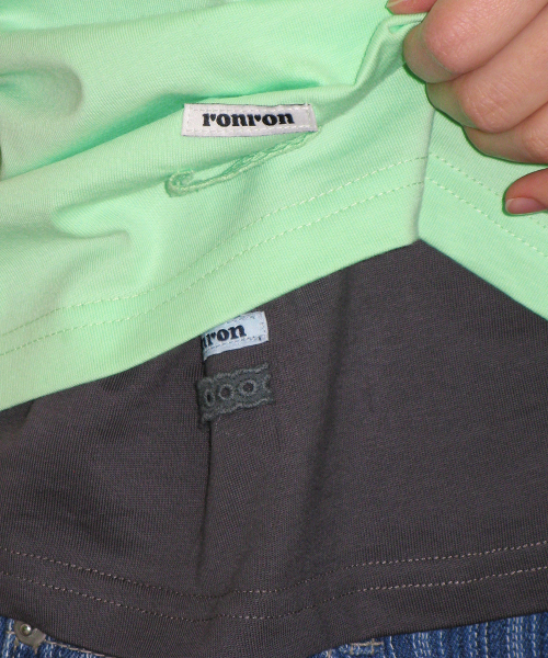 MINI LABEL CROP SHORT SLEEVE LIME