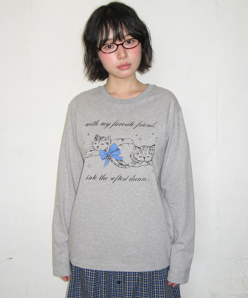 SOFTEST DREAM CAT LONG SLEEVE GREY