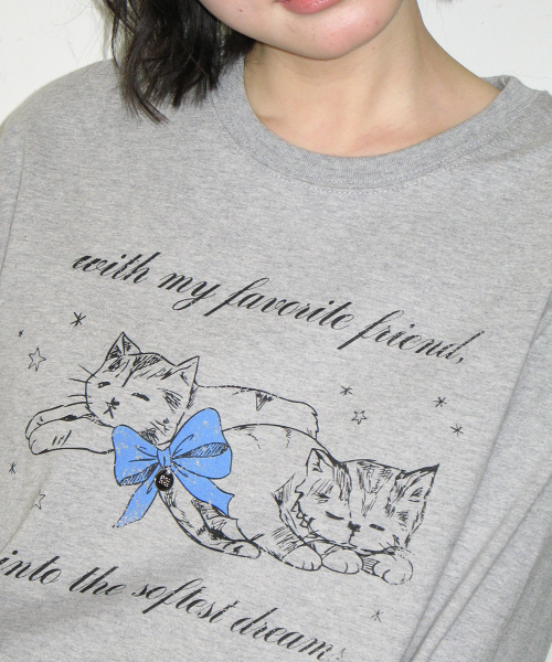SOFTEST DREAM CAT LONG SLEEVE GREY