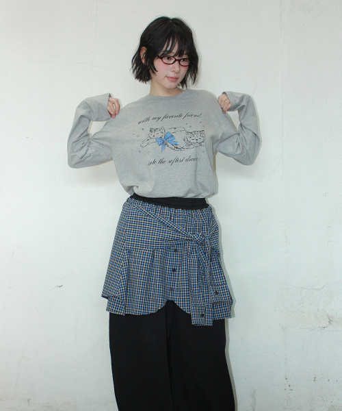 SOFTEST DREAM CAT LONG SLEEVE GREY