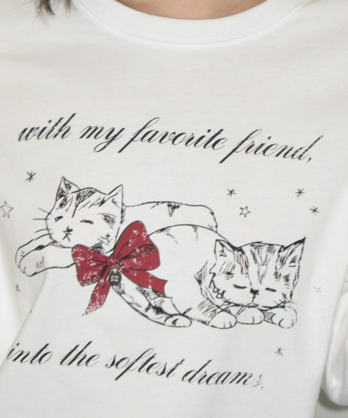 SOFTEST DREAM CAT LONG SLEEVE WHITE