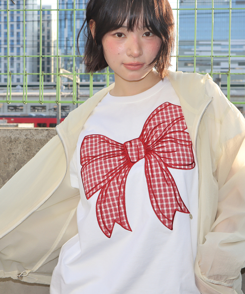 SHEER SHIRRING WINDBREAKER CREAM