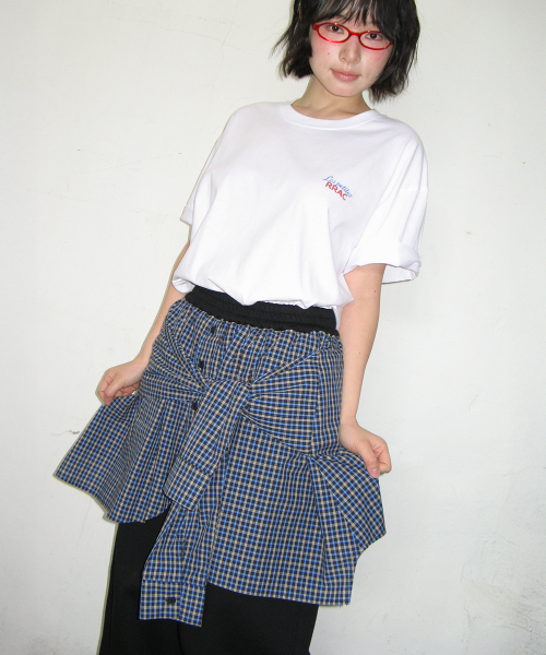 SHIRT LAYERED SWEAT PANTS BLACK