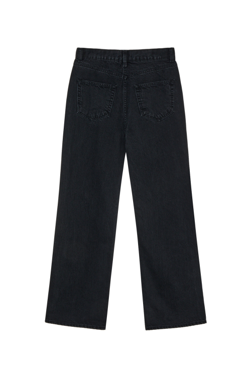 STRAIGHT DENIM PANTS IN BLACK