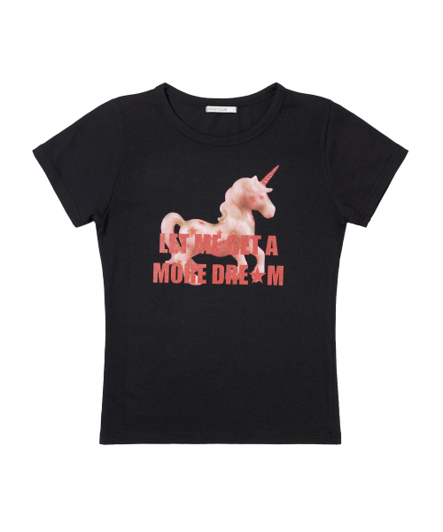 SHADOW UNICORN TEE (BLACK) F26QB057