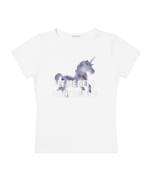 SHADOW UNICORN TEE (WHITE) F26QB057