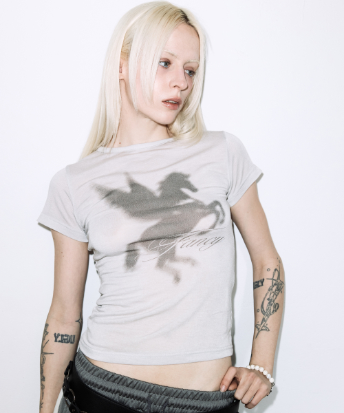 SHADOW PEGASUS TEE (GRAY) F26QB070