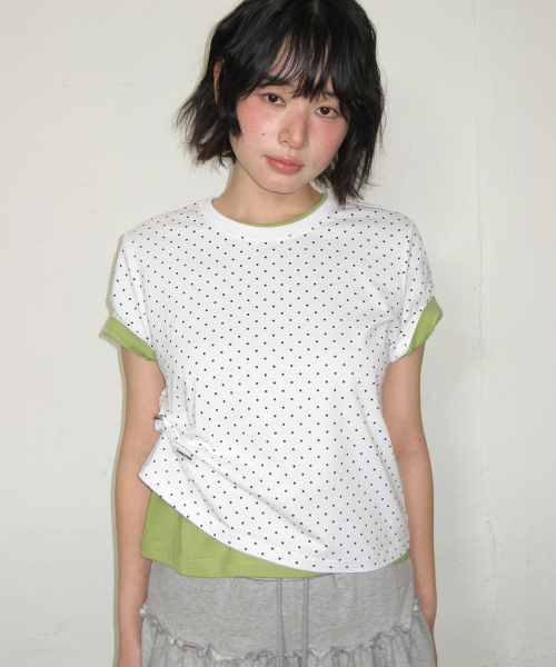 [2PACK] MINI LABEL CROP SHORT SLEEVE (10colors)