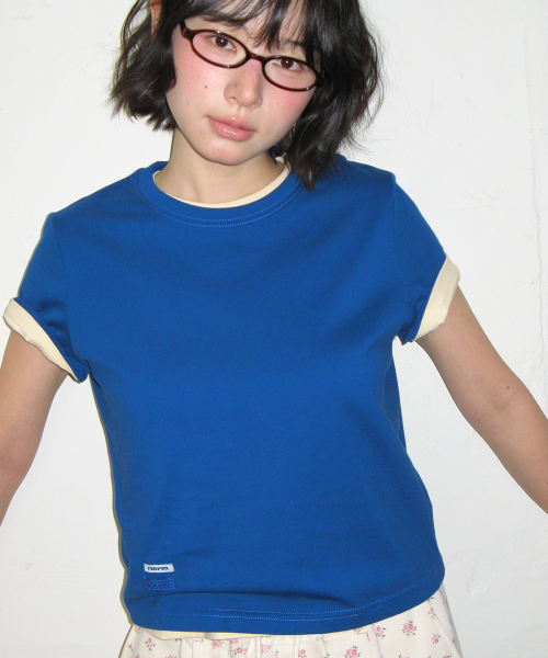 [2PACK] MINI LABEL CROP SHORT SLEEVE (10colors)