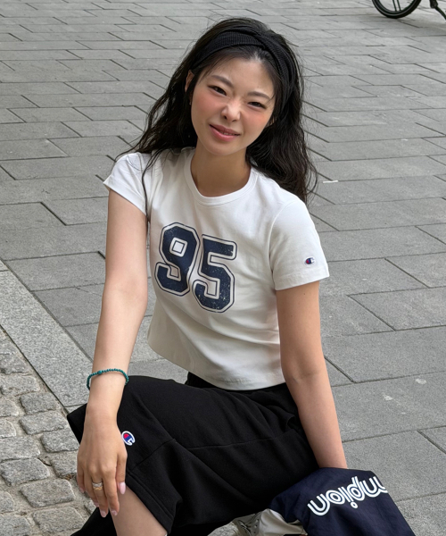 여성 95 크롭 티셔츠 4color