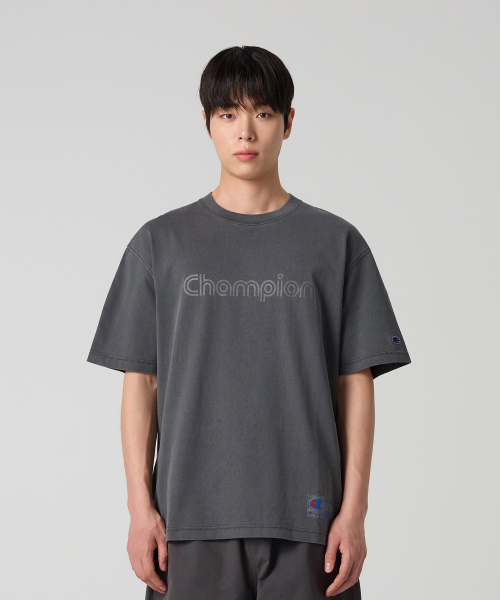 Track Logo Garment Dyeing T-Shirt 3 colors