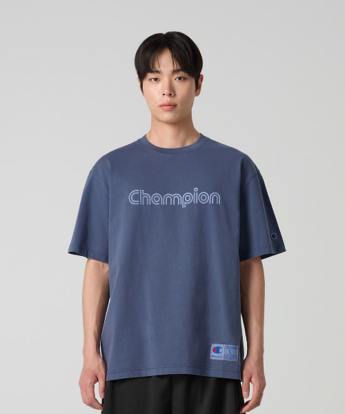 Track Logo Garment Dyeing T-Shirt 3 colors
