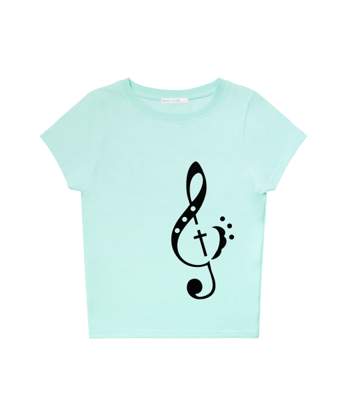 CLEF SYMBOL TEE (MINT) F26QB143