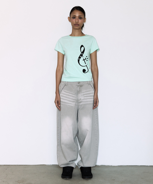 CLEF SYMBOL TEE (MINT) F26QB143