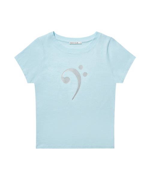 BASS CLEF TEE (BLUE) F26QB402