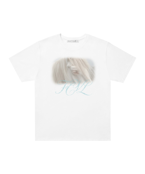 FCL HORSE TEE (WHITE) F26QB119