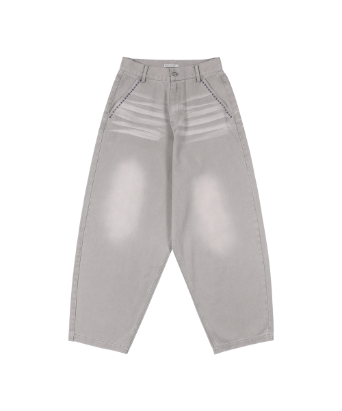 BAYWATCH DENIM PANTS (SAND GRAY) F26QD154
