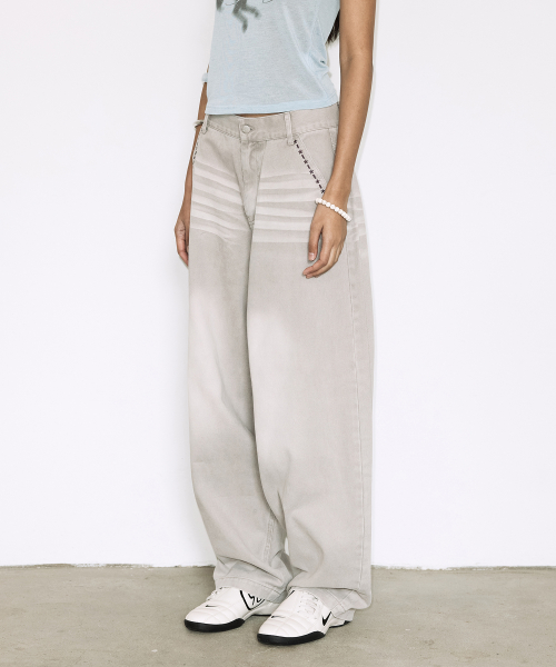 BAYWATCH DENIM PANTS (SAND GRAY) F26QD154