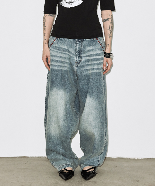 BAYWATCH DENIM PANTS (BLUE) F26QD154