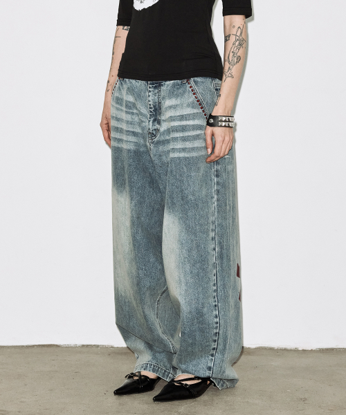 BAYWATCH DENIM PANTS (BLUE) F26QD154