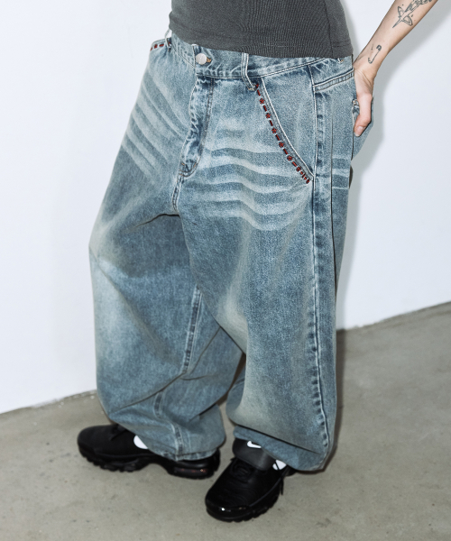 BAYWATCH DENIM PANTS (BLUE) F26QD154