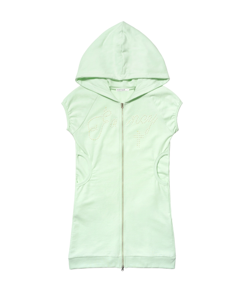 HOTFIX PUFF SLEEVE HOOD ONE-PIECE (MINT) F26QD139