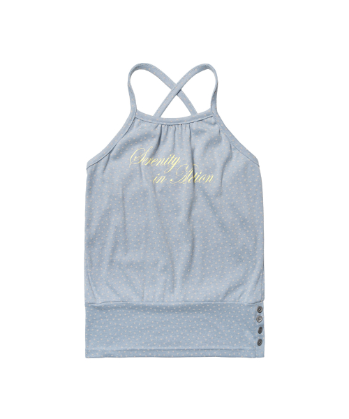 SERENITY BUTTON SLEEVELESS (BLUE) F26QB061