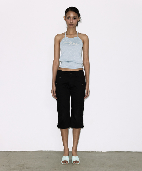 SERENITY BUTTON SLEEVELESS (BLUE) F26QB061