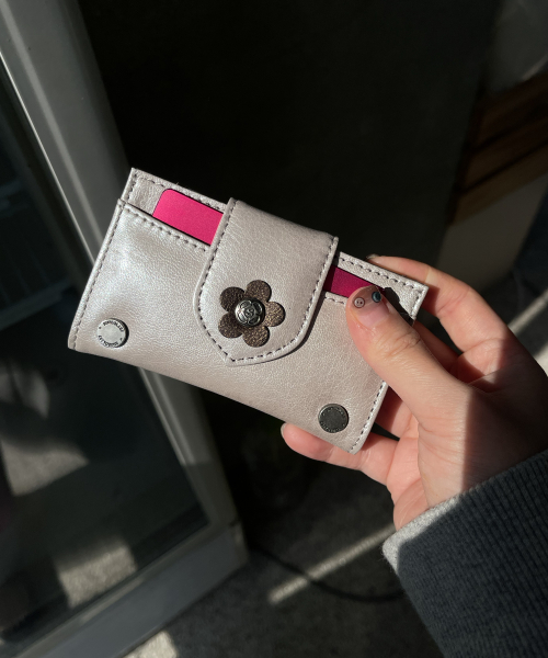 Fleur Card Wallet (Silver)