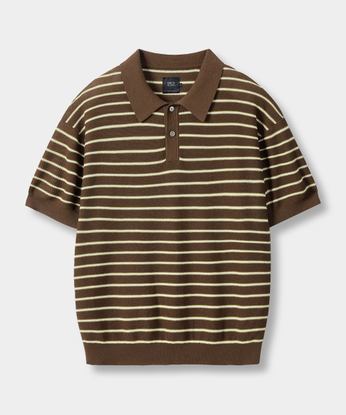 © EVERYONE’S SUMMER WOOL HALF KNIT_STRIPE 4 COLOR