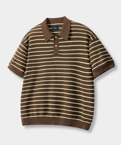 © EVERYONE’S SUMMER WOOL HALF KNIT_STRIPE 4 COLOR
