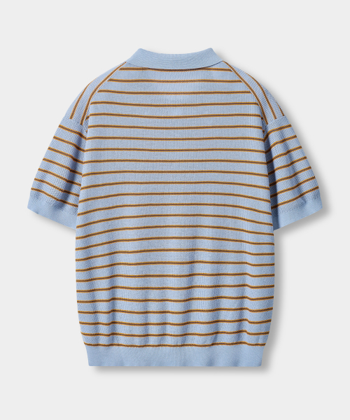 © EVERYONE’S SUMMER WOOL HALF KNIT_STRIPE 4 COLOR